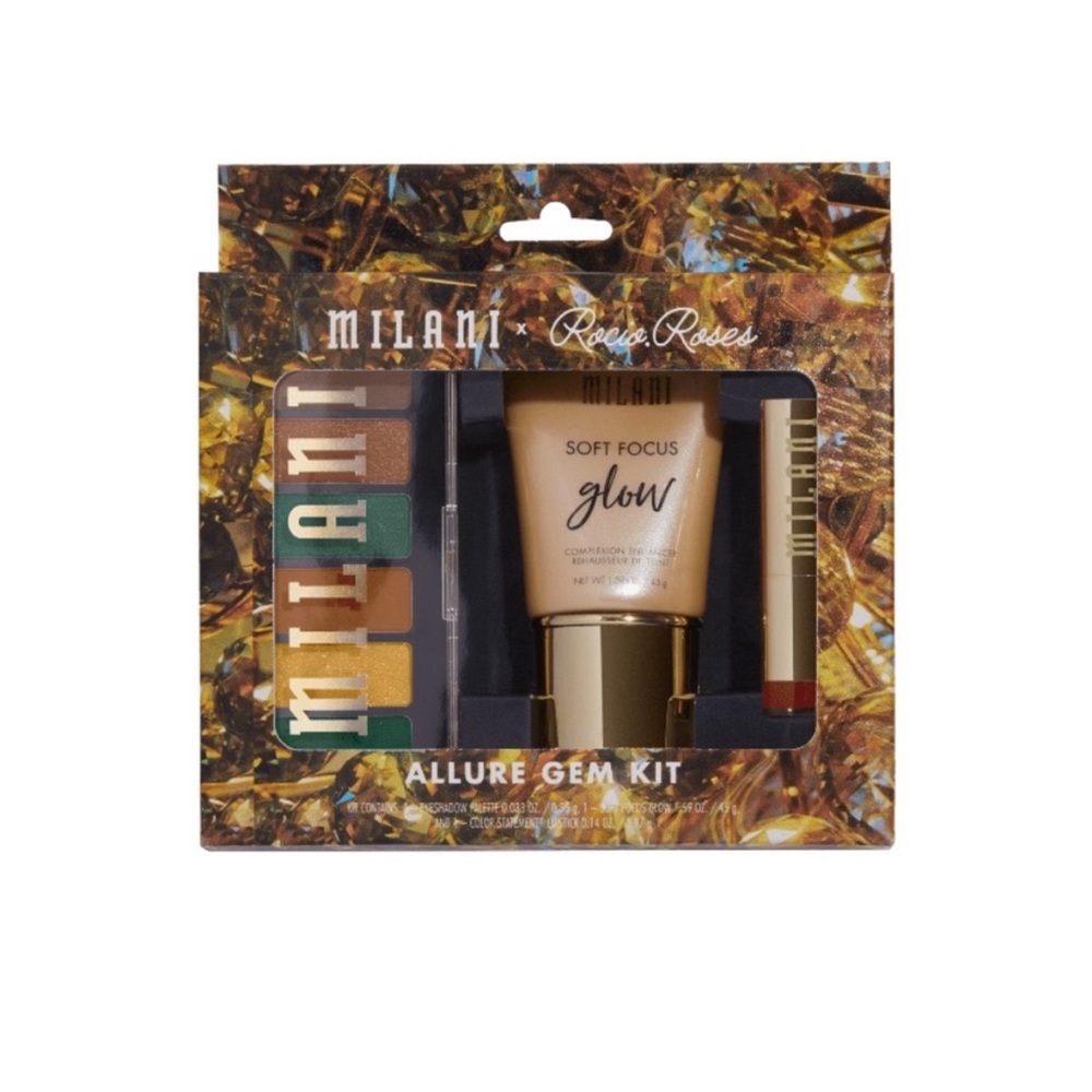 NIB Milani x Rocio‎ Roses Allure Gem Kit Makeup Set Glow